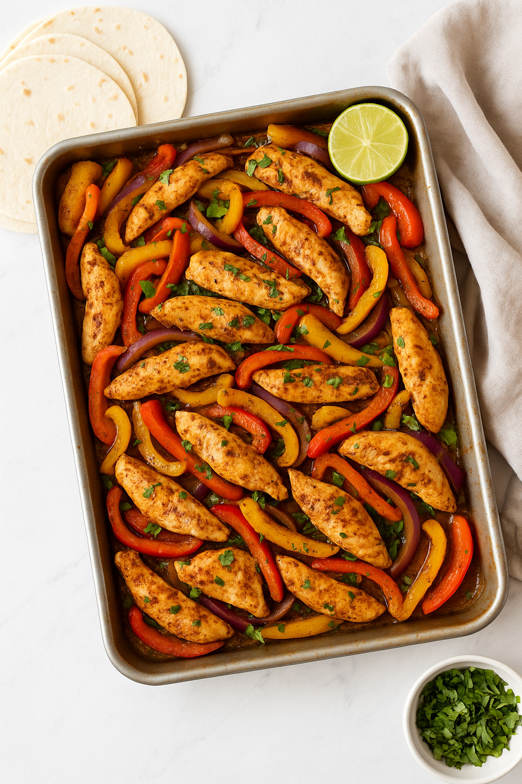 One-Pan Chicken Fajita Bake